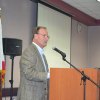 Kiwanis President Bob Clement welcomes guests